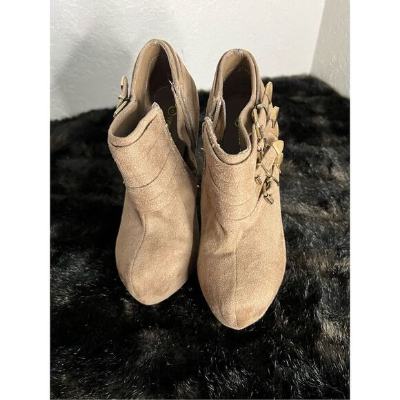 Wild diva stiletto bootie heels Sz 5 dancer shoes - Picture 2 of 6